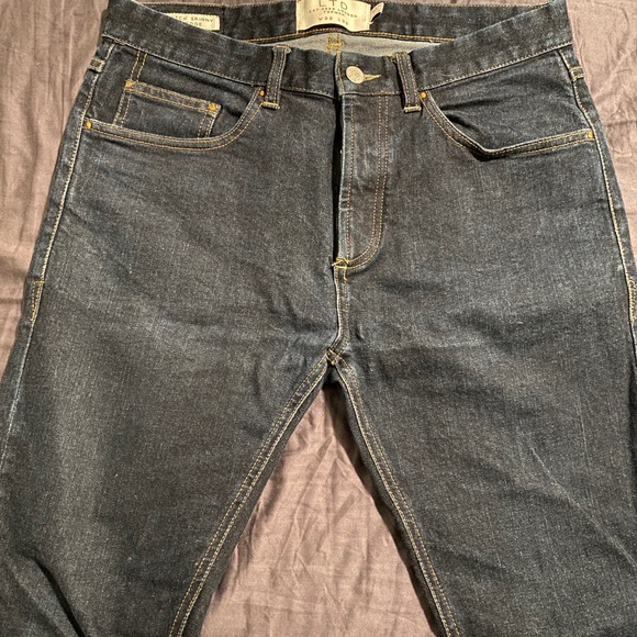 Topman Stretch Skinny Raw Selvedge Denim - Size 32 - Picture 2 of 4